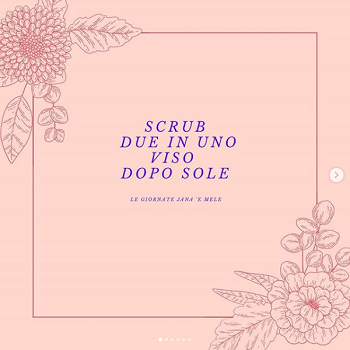 scrub viso dopo sole